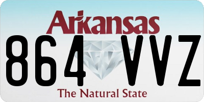 AR license plate 864VVZ