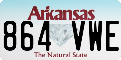 AR license plate 864VWE