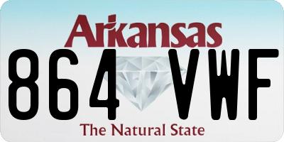 AR license plate 864VWF