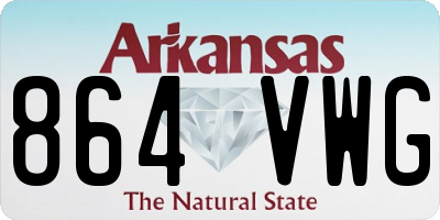AR license plate 864VWG