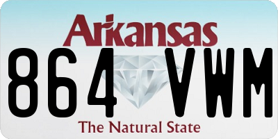 AR license plate 864VWM
