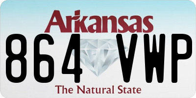 AR license plate 864VWP