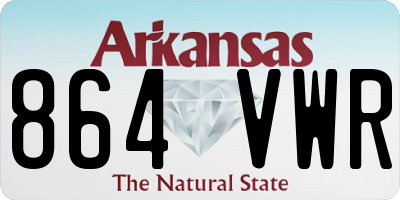 AR license plate 864VWR
