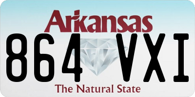 AR license plate 864VXI