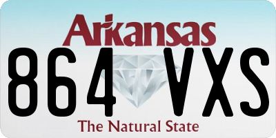 AR license plate 864VXS