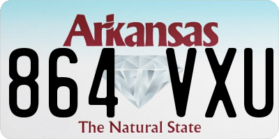 AR license plate 864VXU