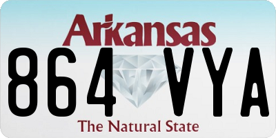 AR license plate 864VYA