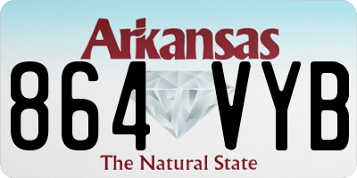 AR license plate 864VYB
