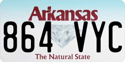 AR license plate 864VYC