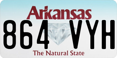 AR license plate 864VYH