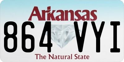 AR license plate 864VYI