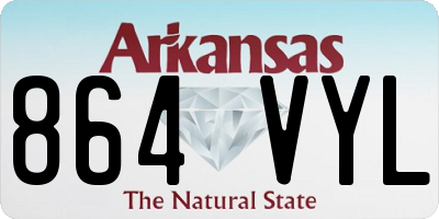 AR license plate 864VYL