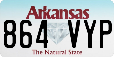 AR license plate 864VYP