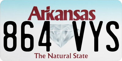 AR license plate 864VYS
