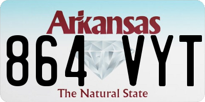AR license plate 864VYT