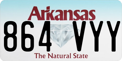 AR license plate 864VYY