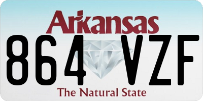 AR license plate 864VZF