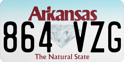 AR license plate 864VZG