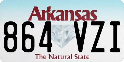 AR license plate 864VZI