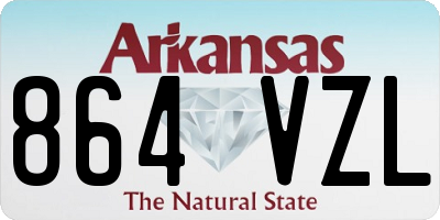 AR license plate 864VZL