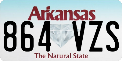 AR license plate 864VZS