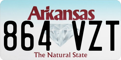 AR license plate 864VZT