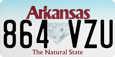 AR license plate 864VZU