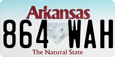 AR license plate 864WAH