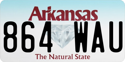 AR license plate 864WAU