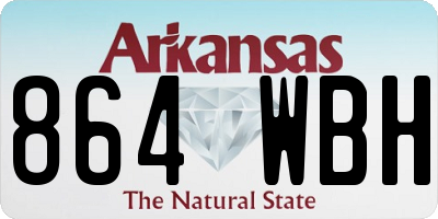 AR license plate 864WBH
