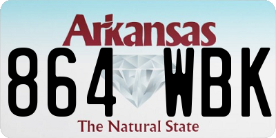 AR license plate 864WBK