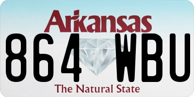 AR license plate 864WBU
