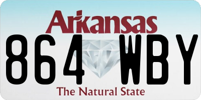 AR license plate 864WBY