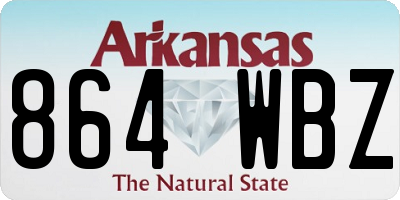 AR license plate 864WBZ