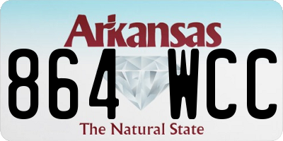 AR license plate 864WCC