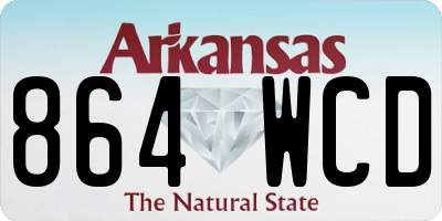 AR license plate 864WCD