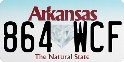 AR license plate 864WCF