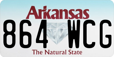 AR license plate 864WCG