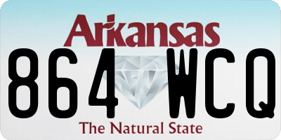 AR license plate 864WCQ