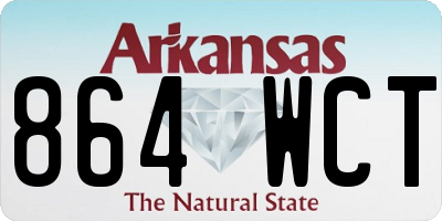 AR license plate 864WCT