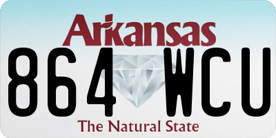 AR license plate 864WCU