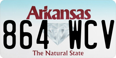 AR license plate 864WCV