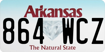 AR license plate 864WCZ