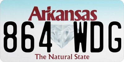 AR license plate 864WDG