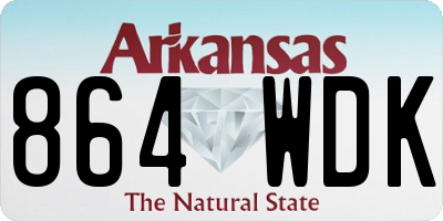 AR license plate 864WDK