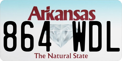 AR license plate 864WDL
