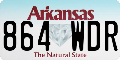 AR license plate 864WDR