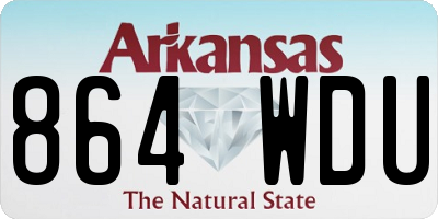 AR license plate 864WDU