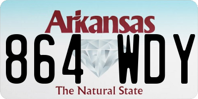 AR license plate 864WDY