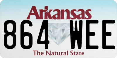 AR license plate 864WEE